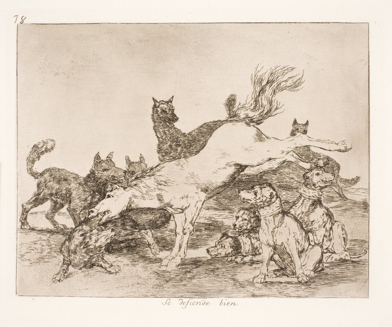 Se defienden bien (78) de Francisco de Goya