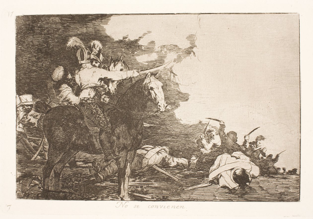 No pueden ponerse de acuerdo (17) de Francisco de Goya