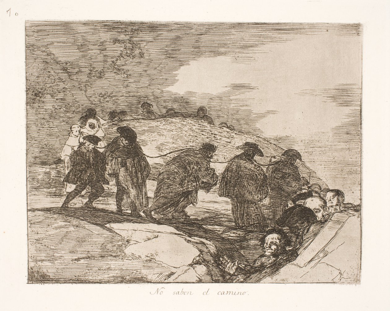 No saben a dónde (70) de Francisco de Goya