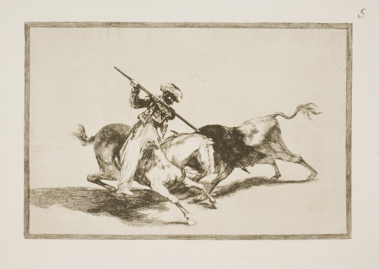 El inspirado Maurer Gazul es el primero en ensartar toros según las reglas de Francisco de Goya
