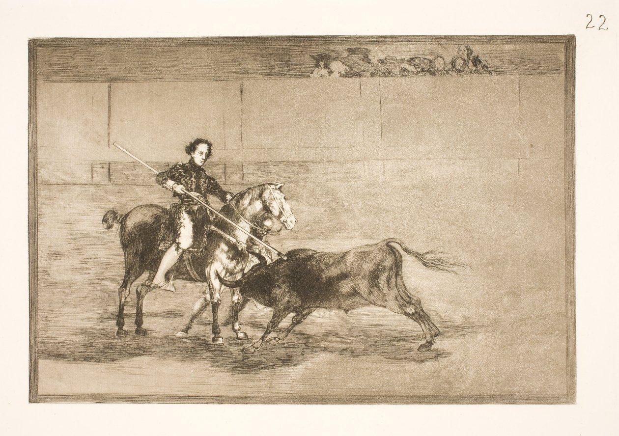 El valiente acto del celebrado Pajuelera (en la arena) en Zaragoza de Francisco de Goya