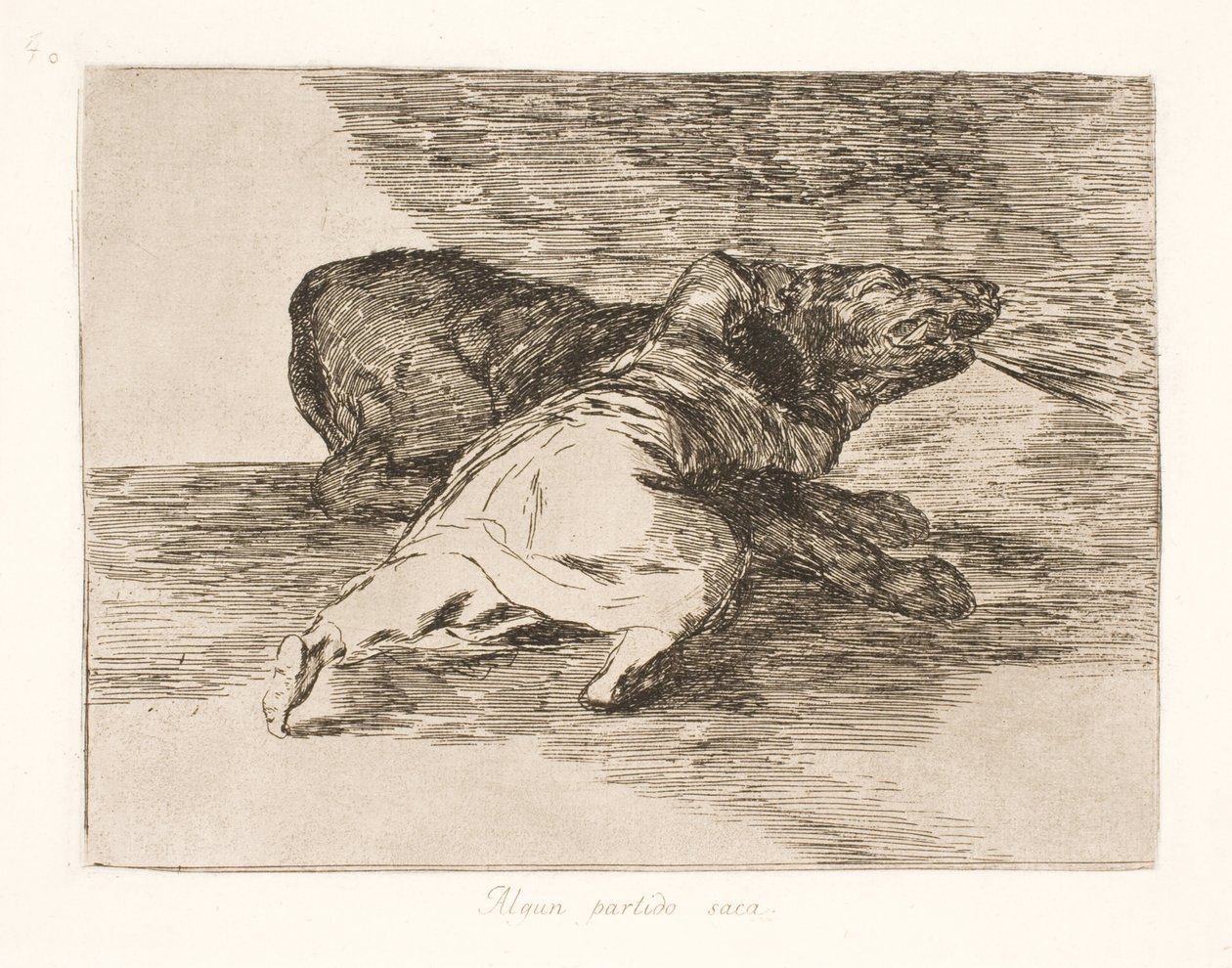 ¡Saca algo de ello! (40) de Francisco de Goya