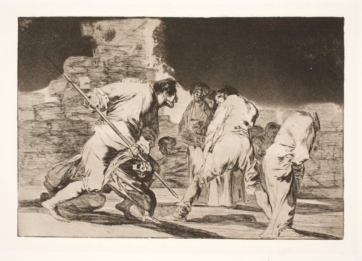 La ira tonta (Es increíble - y fuimos creados por Dios) de Francisco de Goya