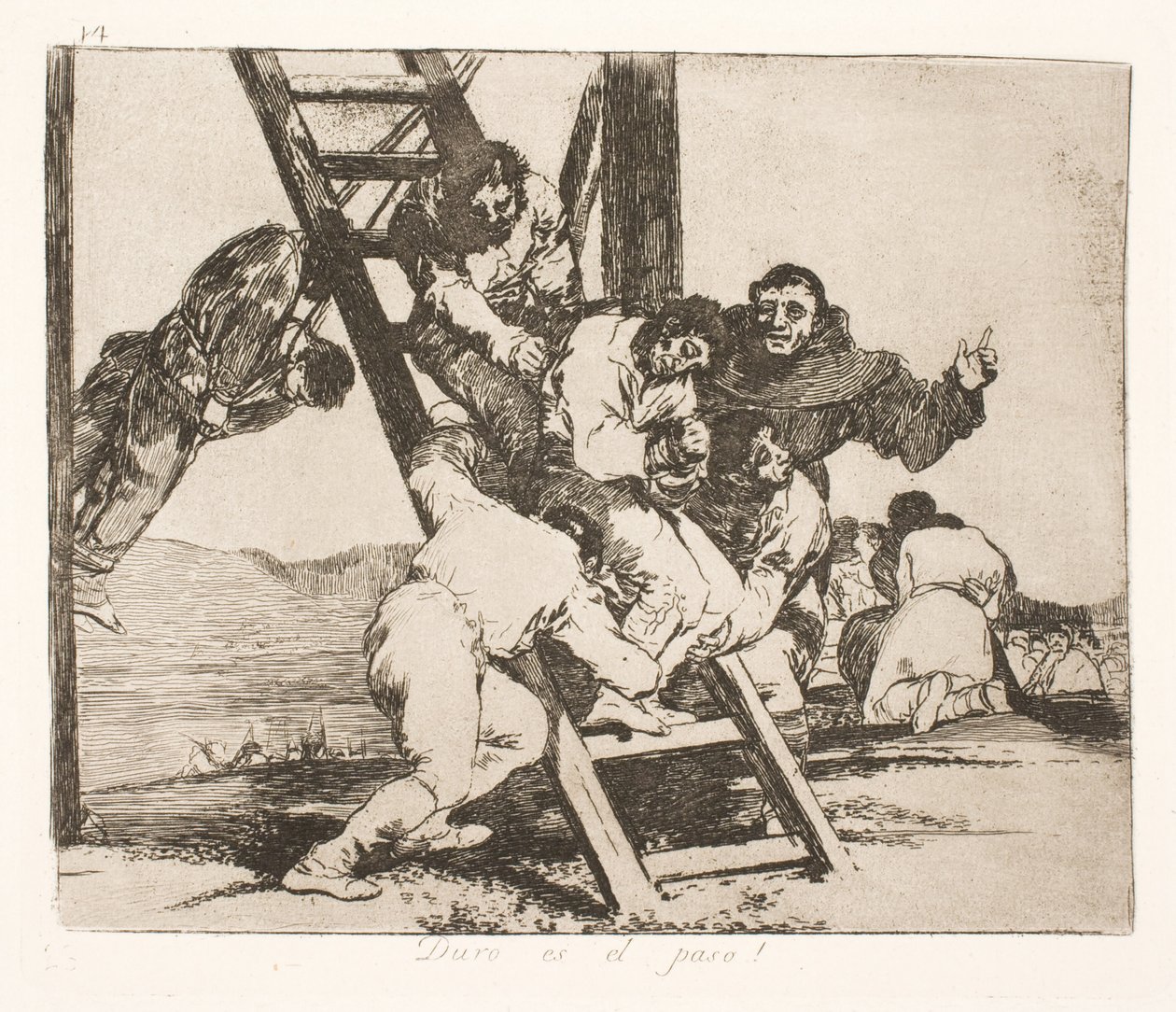 El pesado camino (14) de Francisco de Goya