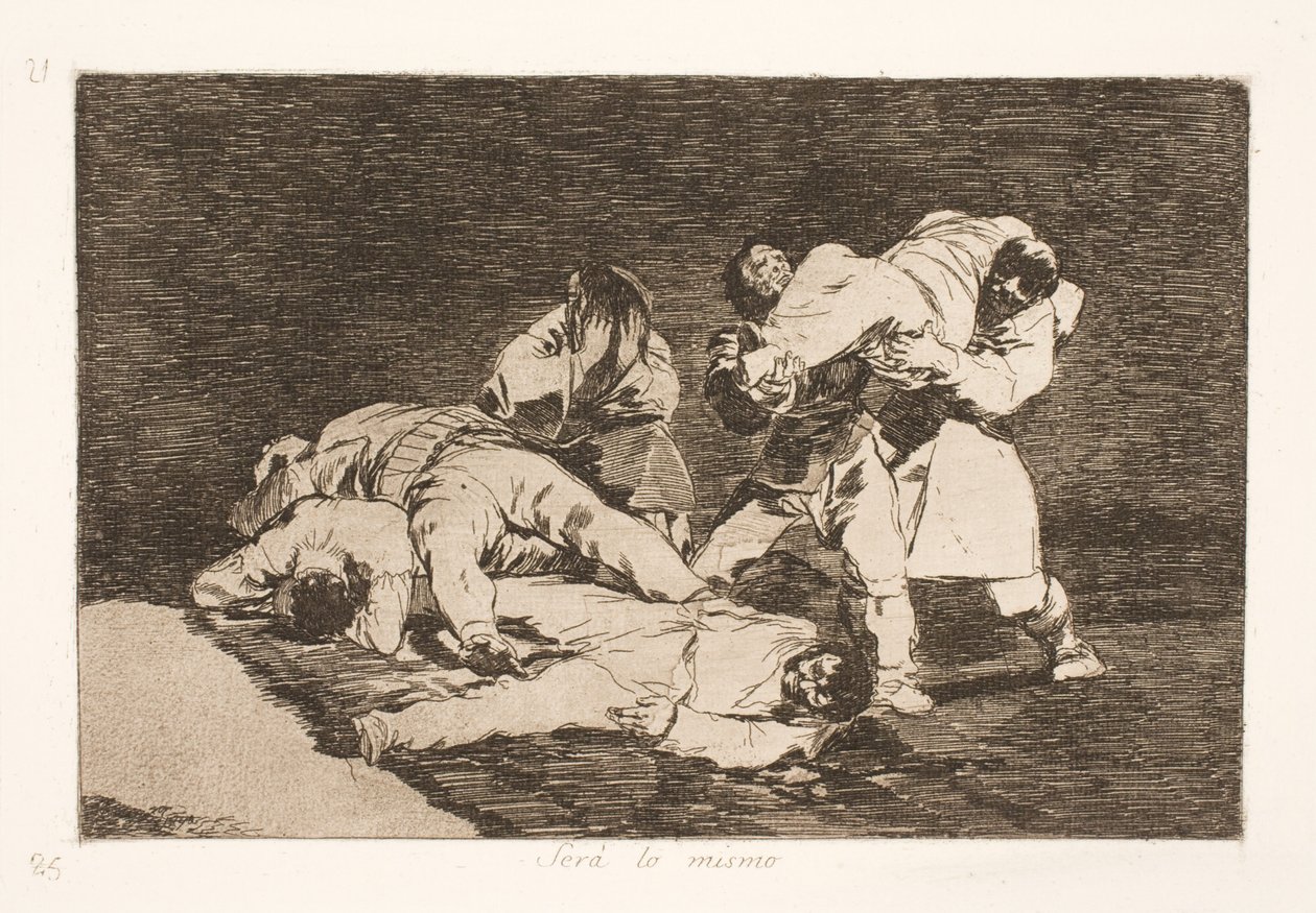 Será lo mismo (21) de Francisco de Goya