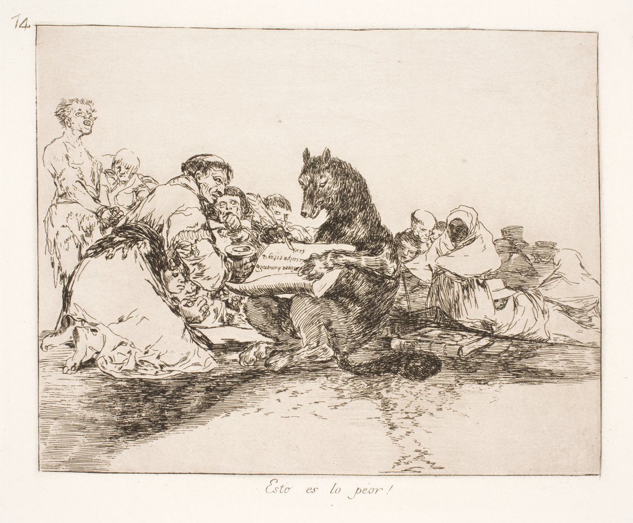 Es aún peor (74) de Francisco de Goya