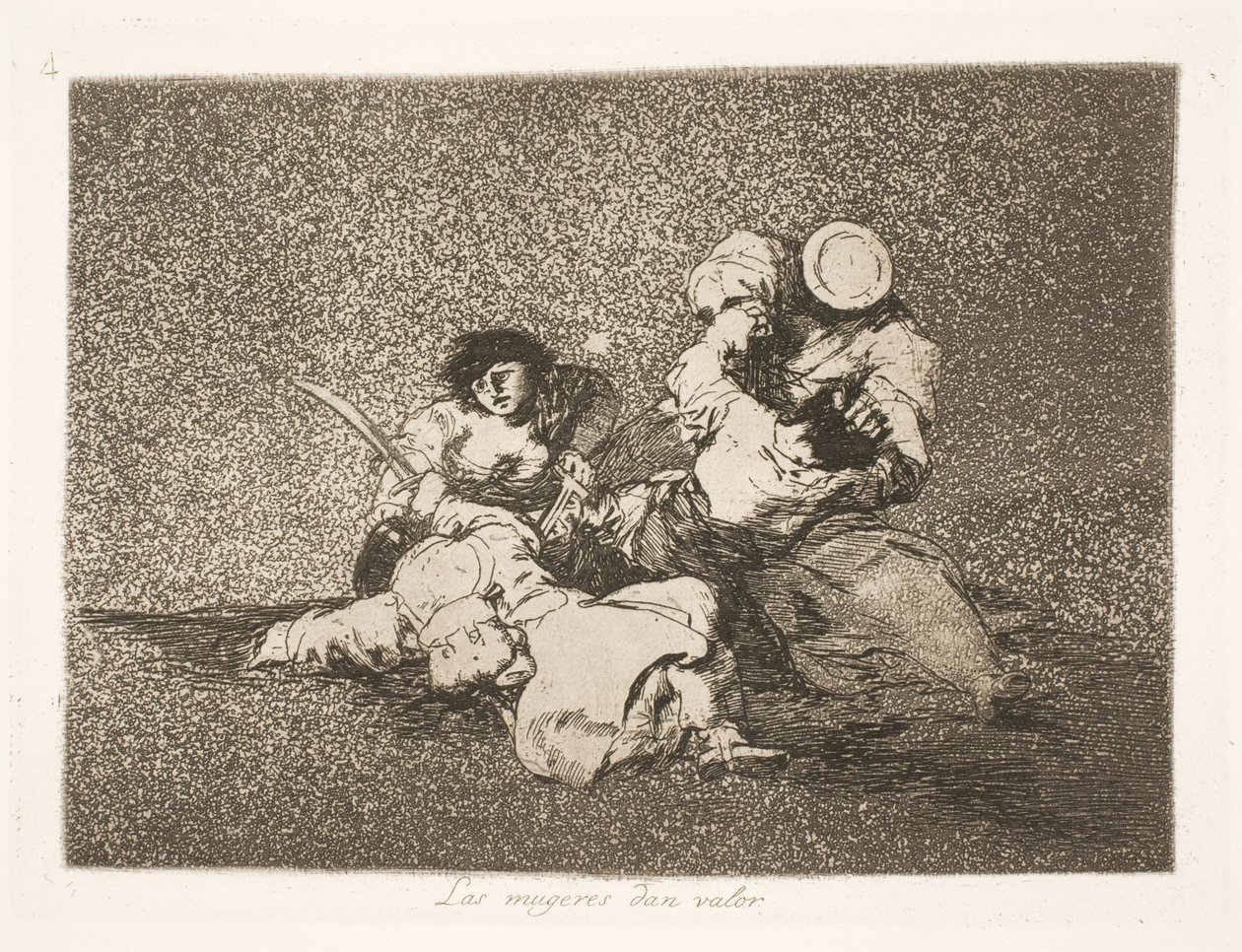 Son las mujeres las que dan coraje (4) de Francisco de Goya