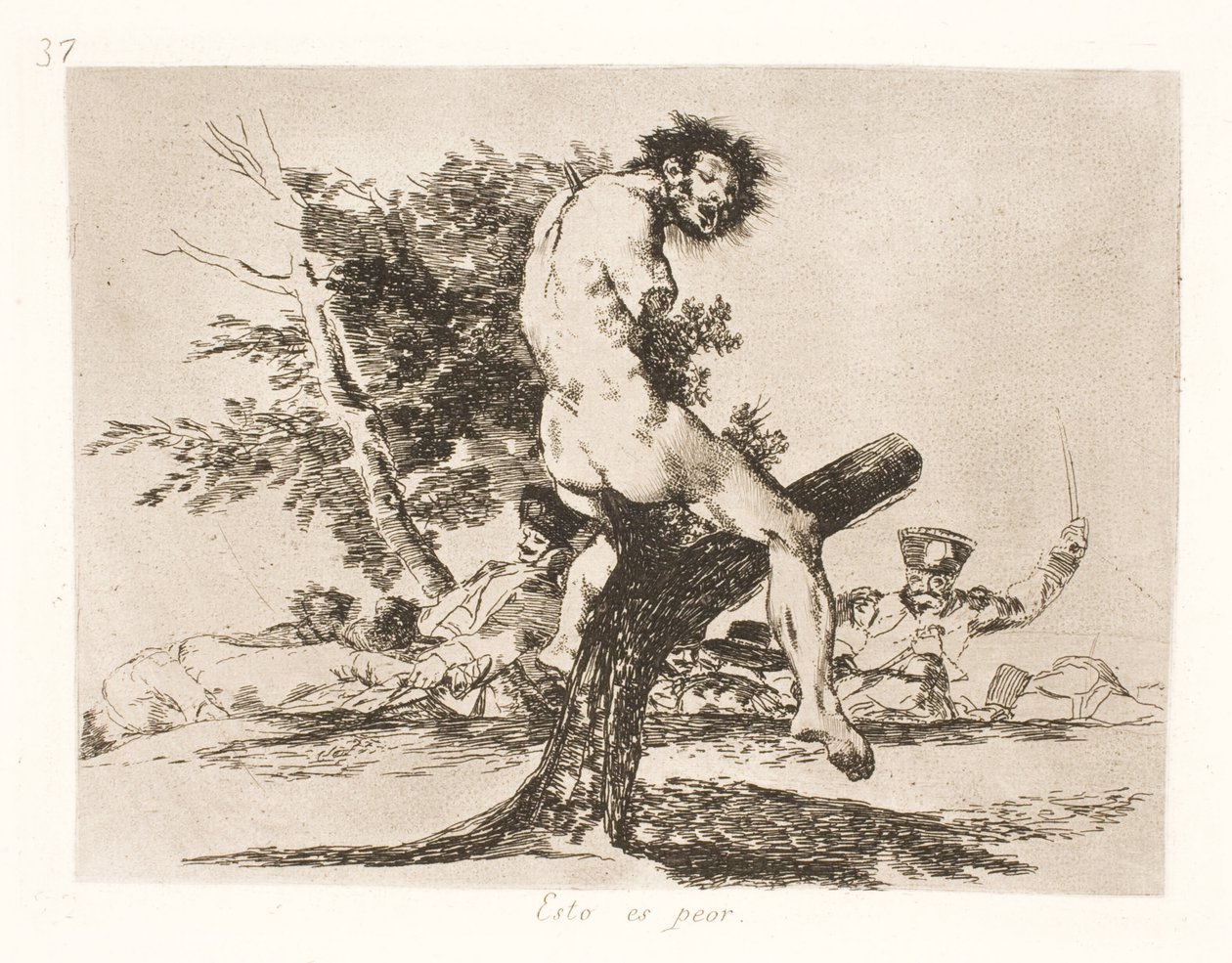 Esto es peor (37) de Francisco de Goya