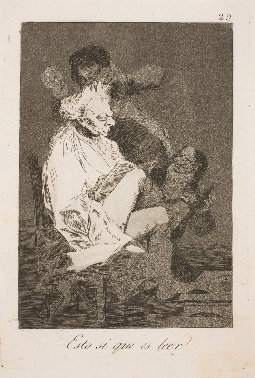 Esto se llama leer de Francisco de Goya
