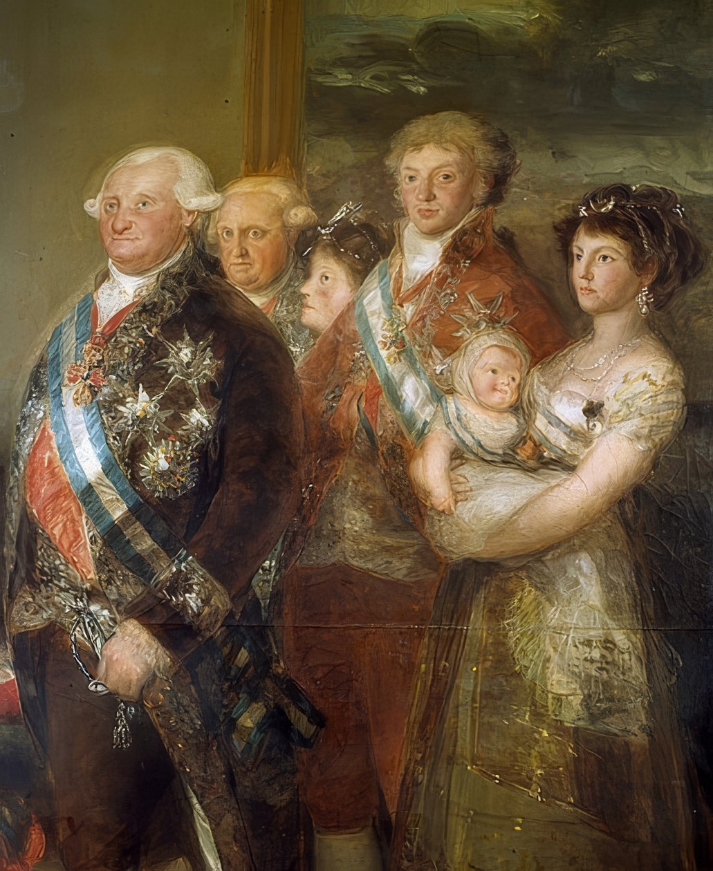 La familia de Carlos IV de España. (detalle) de Francisco de Goya