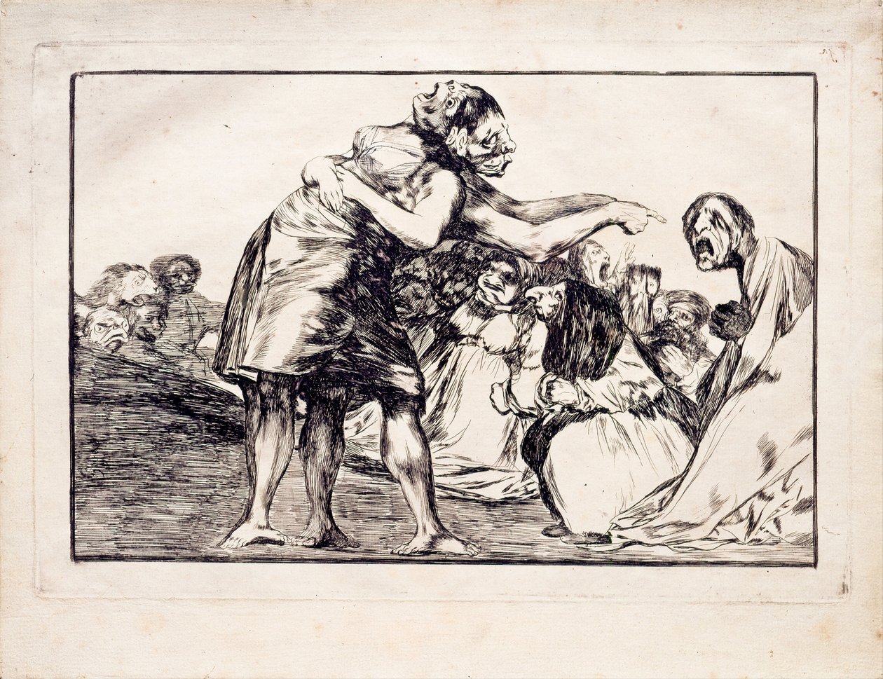 Locura desordenada de la serie Los Disparates, 1815-1819 de Francisco de Goya
