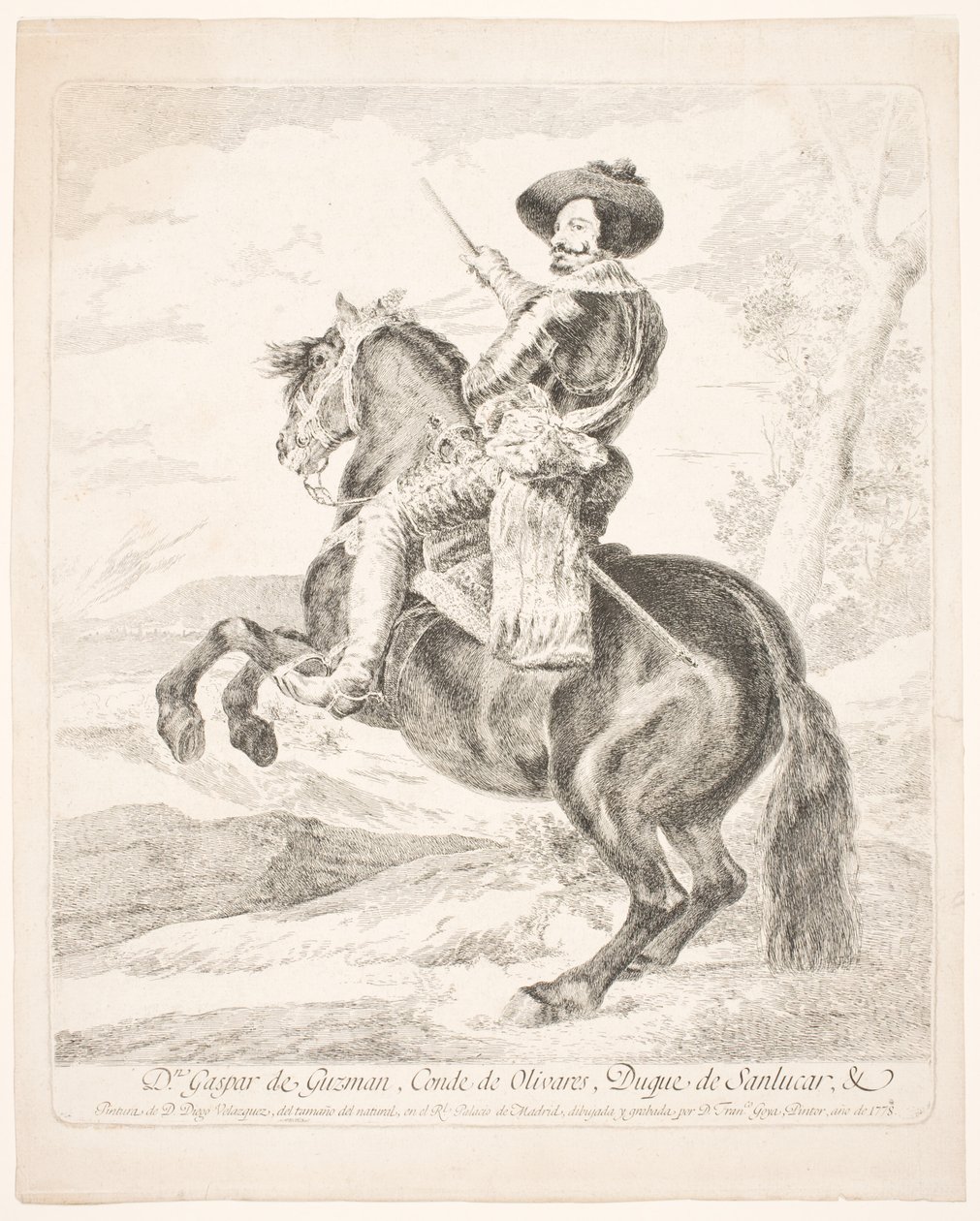 Don Gaspar de Guzmán, conde de Olivares de Francisco de Goya