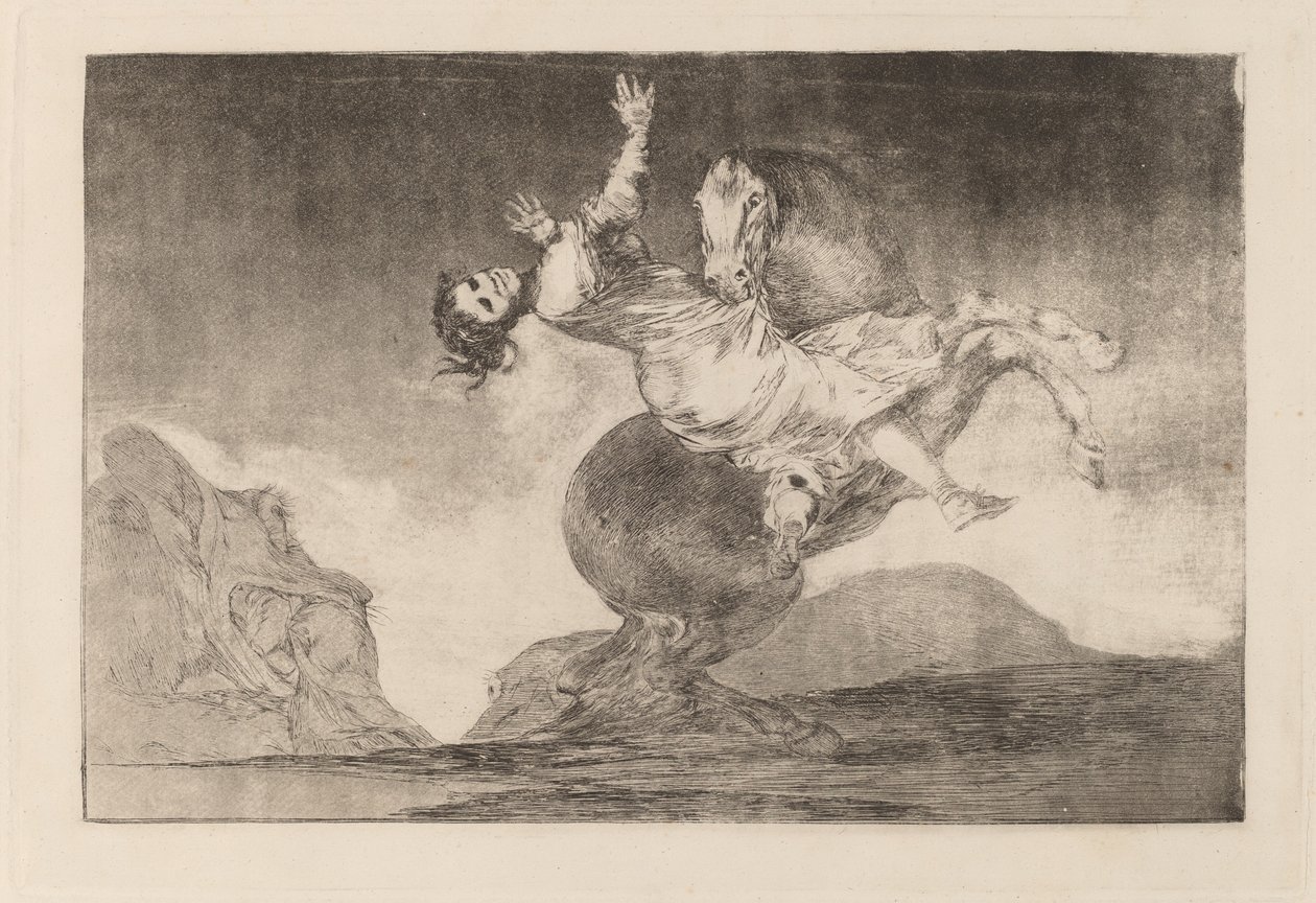 El caballo raptor de Francisco de Goya