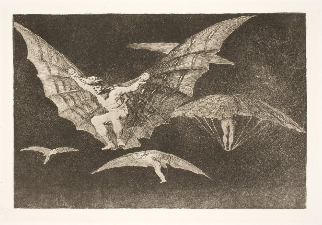 Una forma de volar (Donde hay voluntad, hay camino) de Francisco de Goya