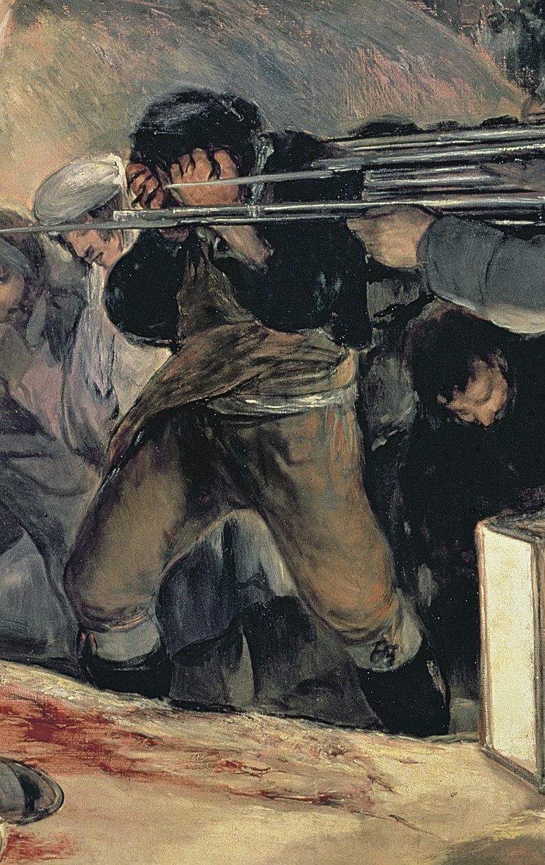Ejecución de los defensores de Madrid, 3 de mayo de 1808 (detalle) de Francisco de Goya