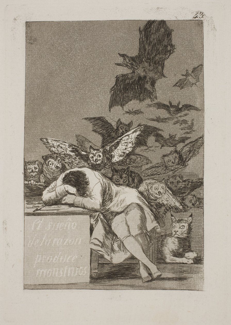 El sueño de la razón produce monstruos de Francisco de Goya