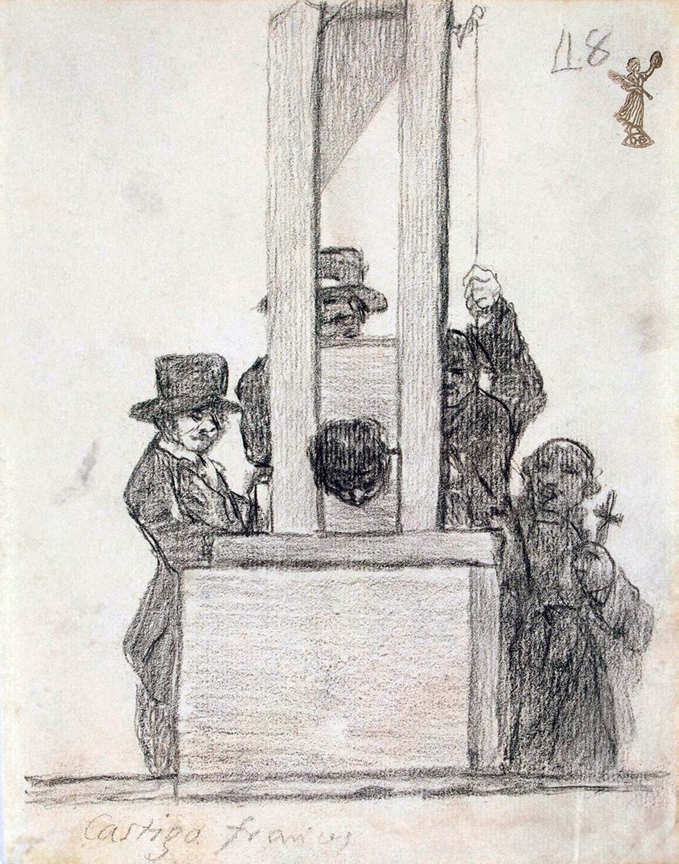 Pena francesa, entre 1824 y 1828 de Francisco de Goya