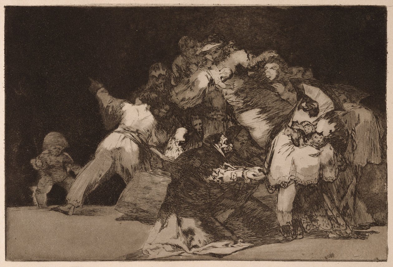 General Folly (General disparatado), de la serie «Los Disparates» de Francisco de Goya