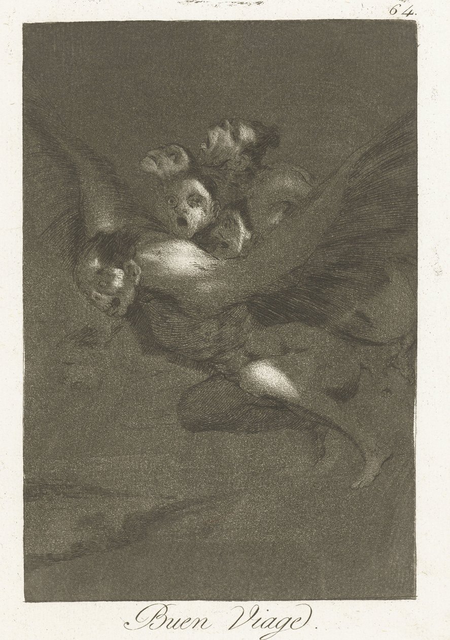 Goede reis Buen Viage (title on object) Los Caprichos (series title) de Francisco de Goya