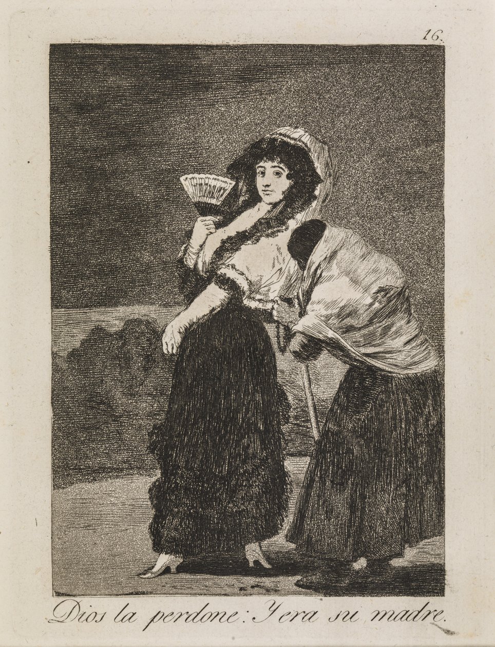 Dios la perdone: La mendiga era su madre de Francisco de Goya