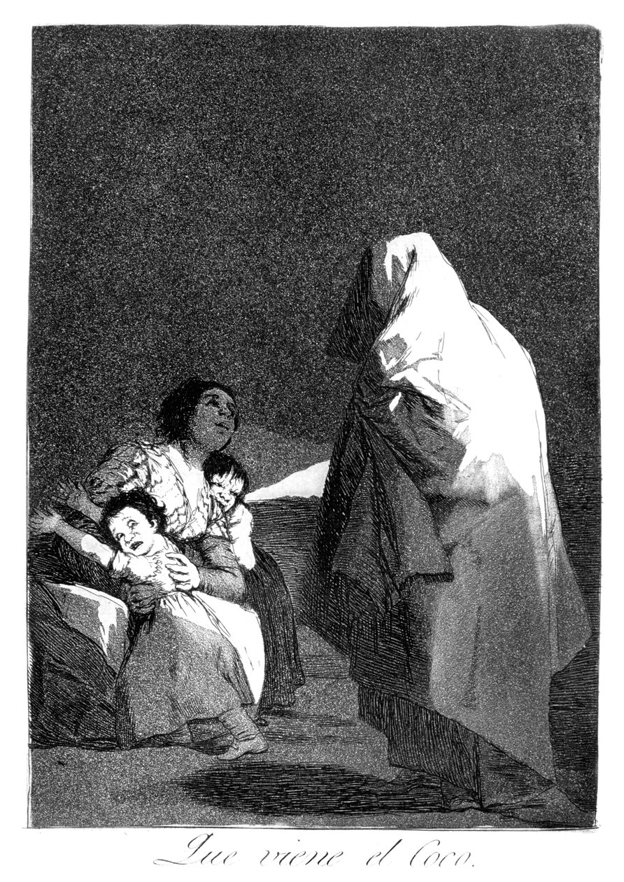 Aquí viene el hombre del saco, 1799 de Francisco de Goya