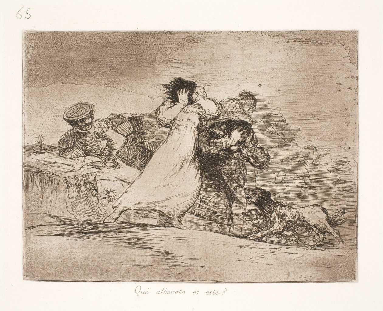 ¿Qué significa esta confusión? de Francisco de Goya