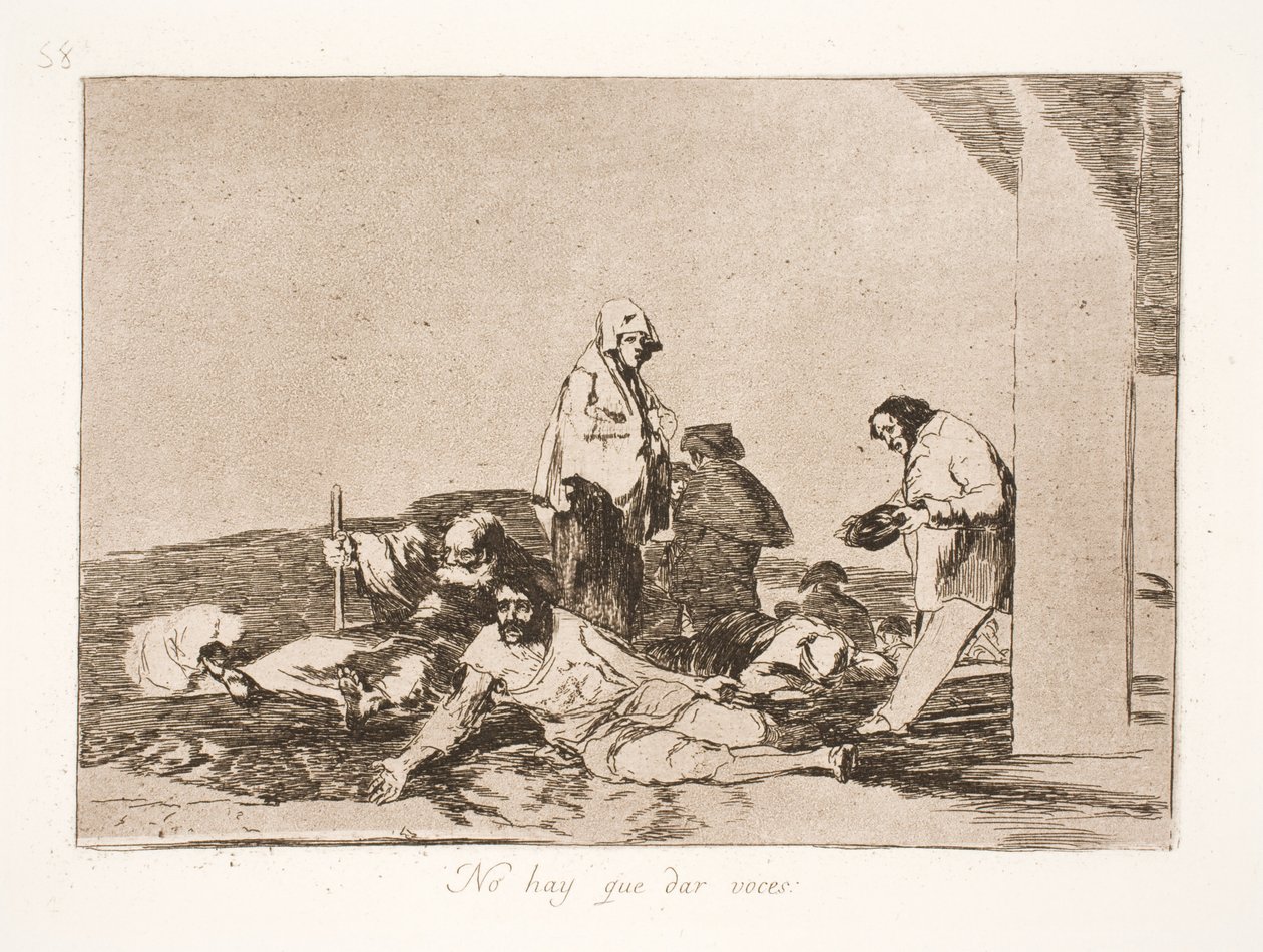 ¿De qué sirve quejarse? (58) de Francisco de Goya