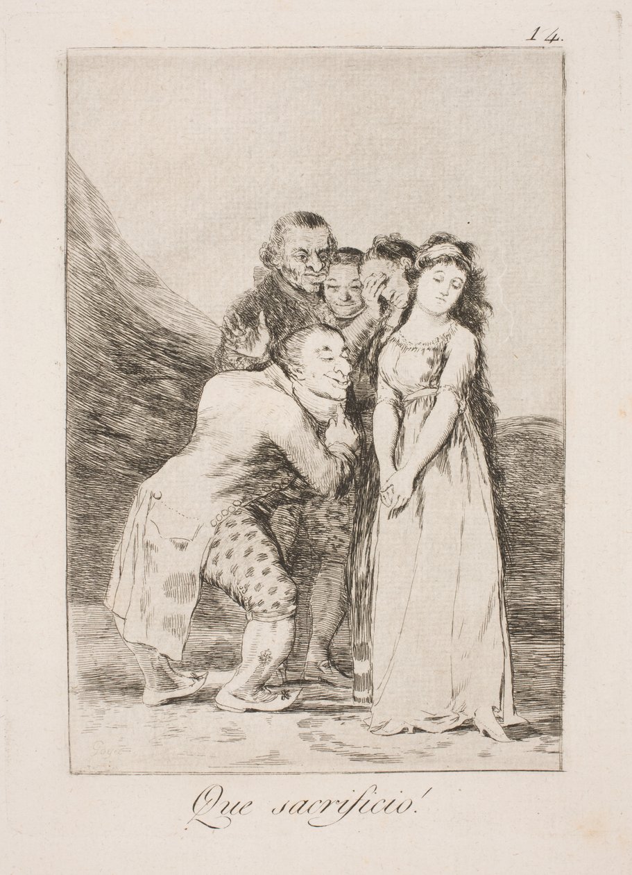 Qué sacrificio de Francisco de Goya