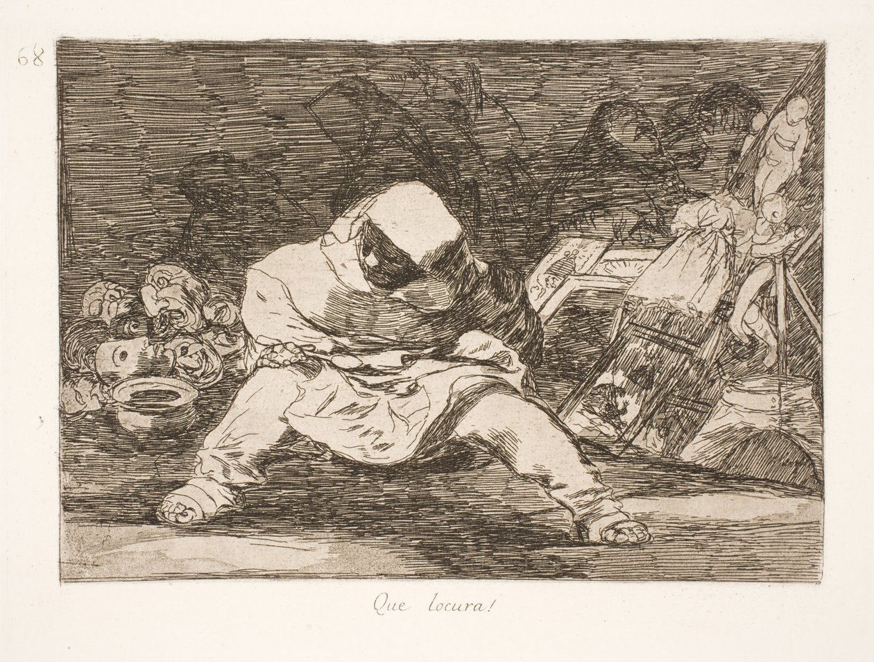 ¡Qué locura! (68) de Francisco de Goya
