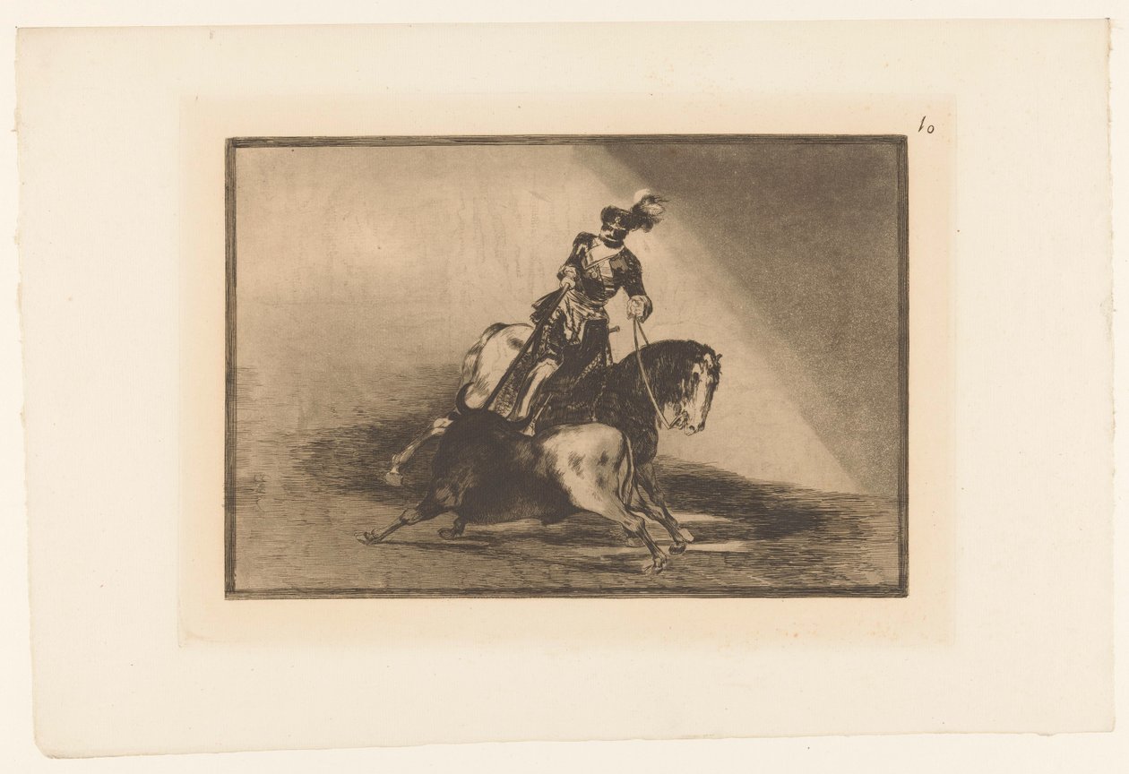 Emperador Carlos V lidiando con un toro Carlos V. lanceando toro en la plaza de Valladolid Corridas de toros (título de la serie) La Taureaumachie (título de la serie) La Tauromaquia (título de la serie) de Francisco de Goya