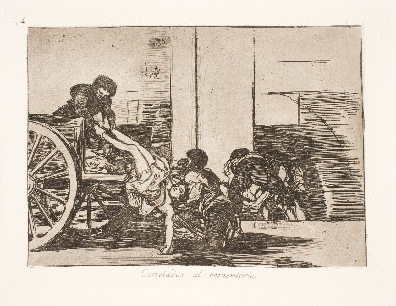 Llevado en carreta al cementerio (64) de Francisco de Goya