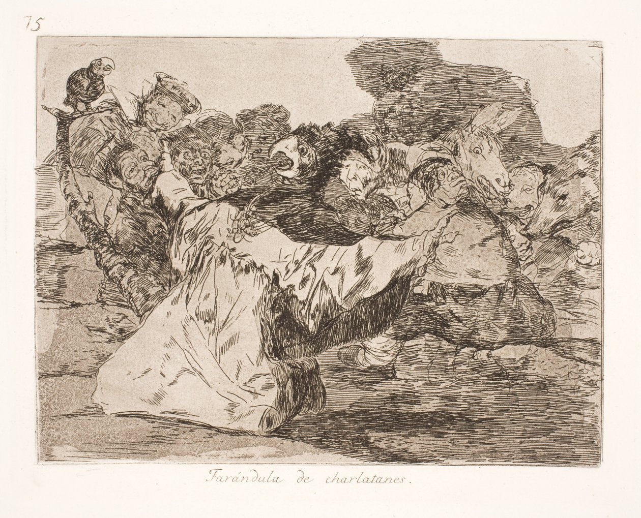 La danza de los charlatanes (75) de Francisco de Goya