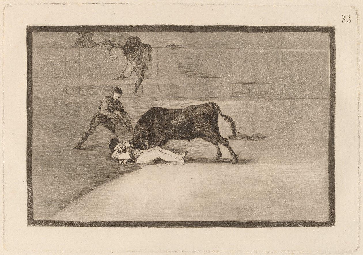 La desgraciada muerte de Pepe Illo en la plaza de Madrid de Francisco de Goya