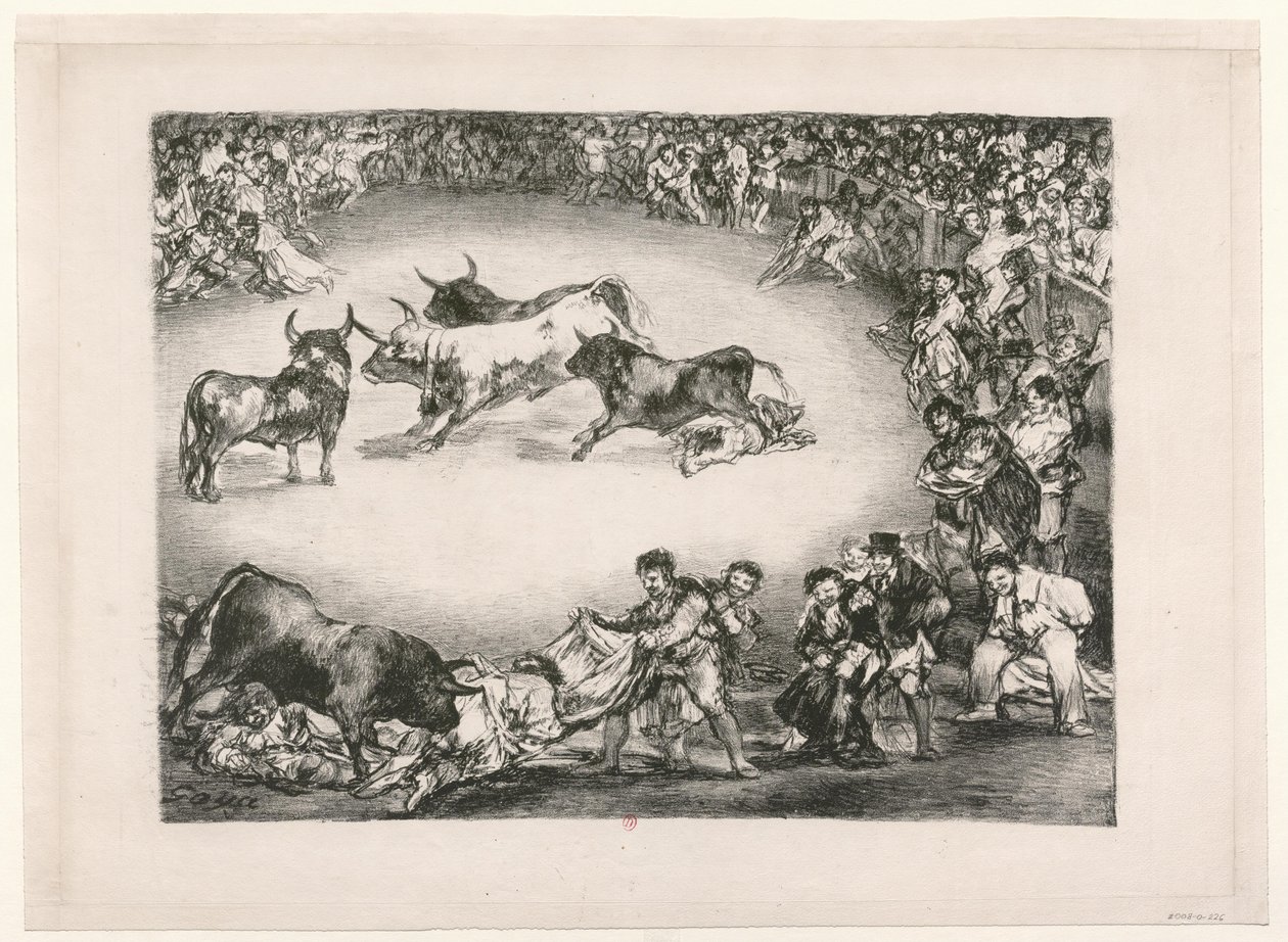 Los toros de Burdeos: diversión de España de Francisco de Goya