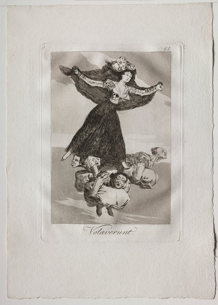 Ochenta Caprichos: Volaverunt de Francisco de Goya