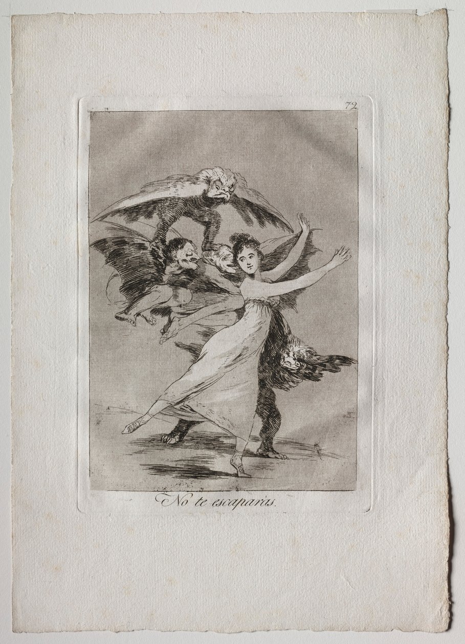 Ochenta Caprichos: No escaparás, 1793-1798 de Francisco de Goya