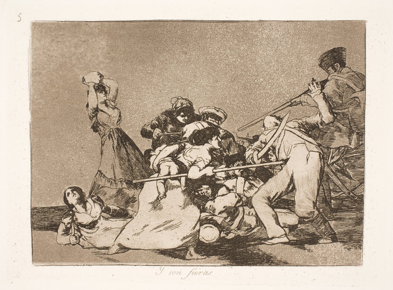 Y son como furias (5) de Francisco de Goya