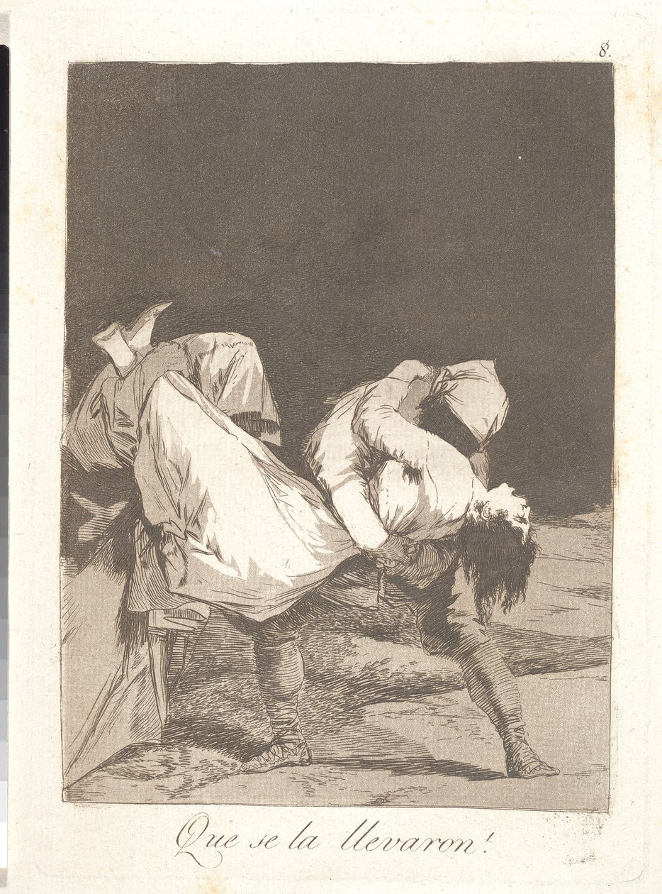 Y la arrastran de Francisco de Goya