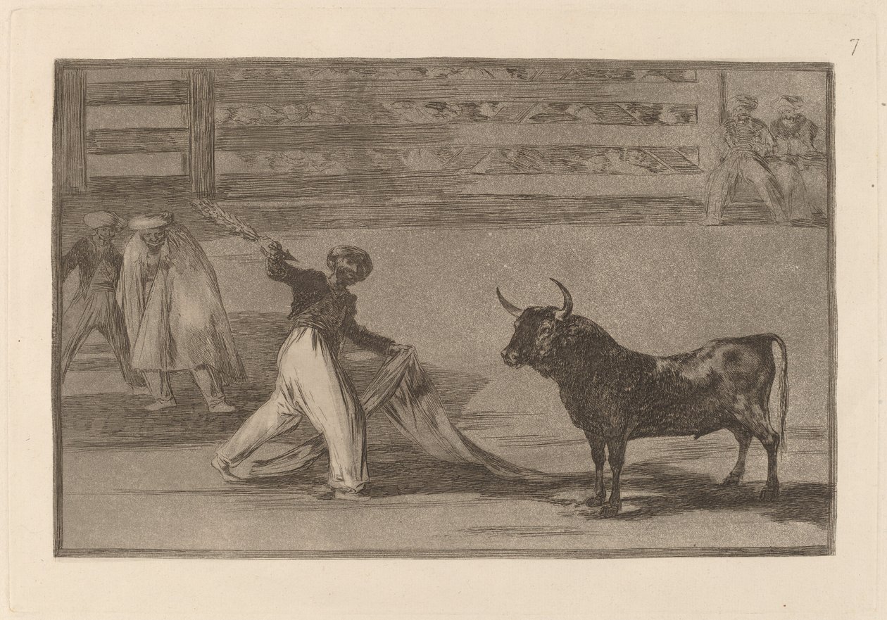 Origen de los arpones o banderillas de Francisco de Goya