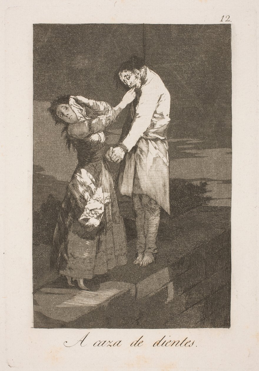 En busca de dientes de Francisco de Goya