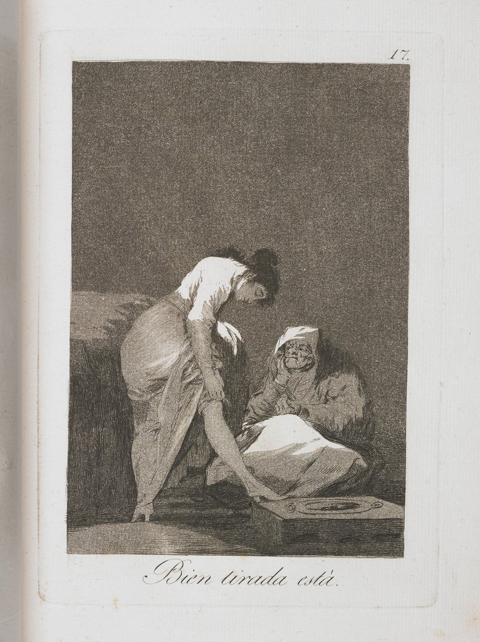 Placa de Los Caprichos, 1797-1798 de Francisco de Goya