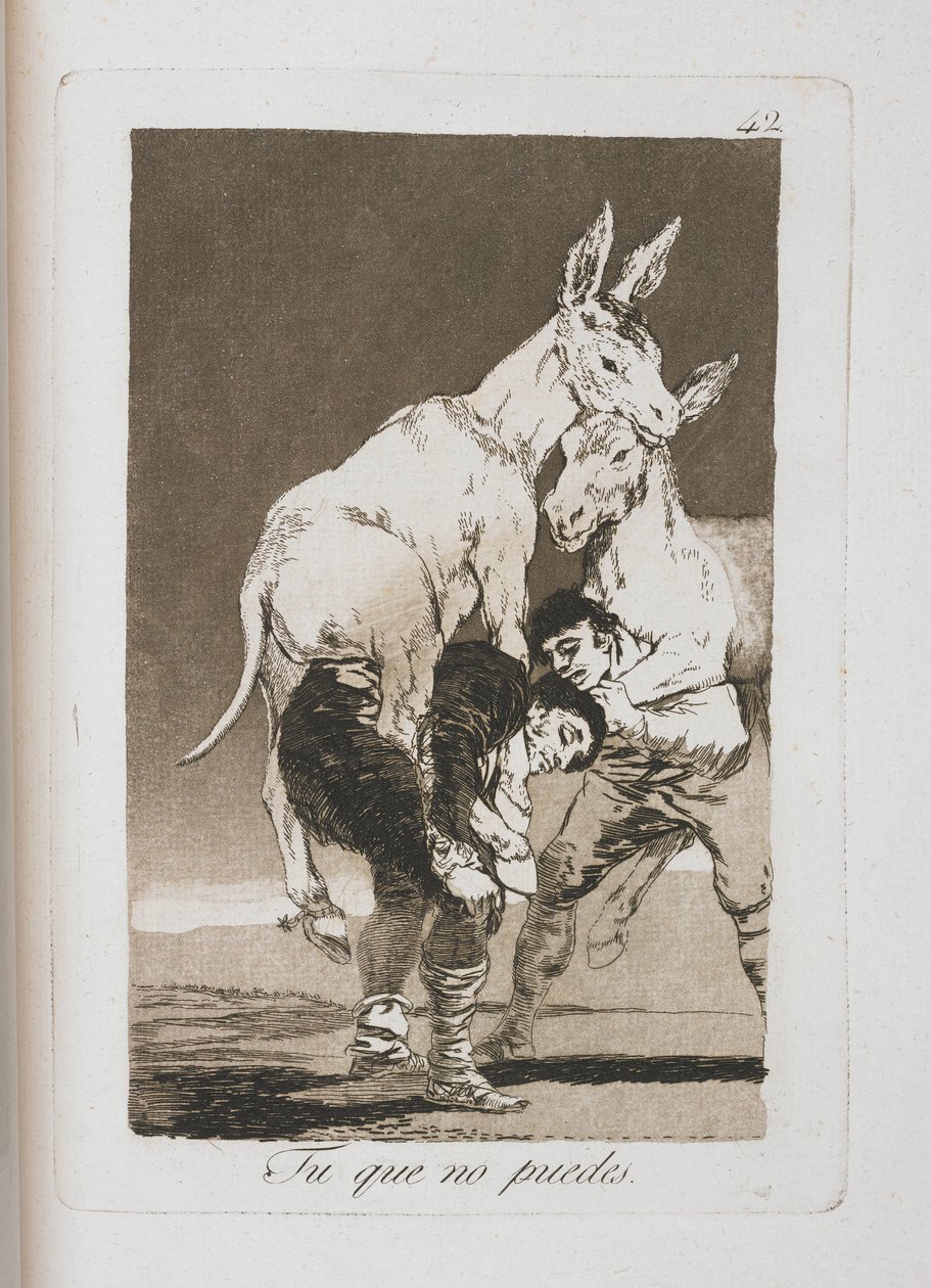 Placa de Los Caprichos, 1797-1798 de Francisco de Goya