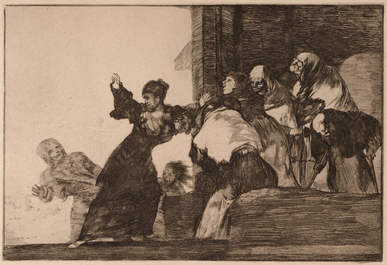 «Pobre locura» (Disparate pobre), de la serie «Los Disparates» de Francisco de Goya