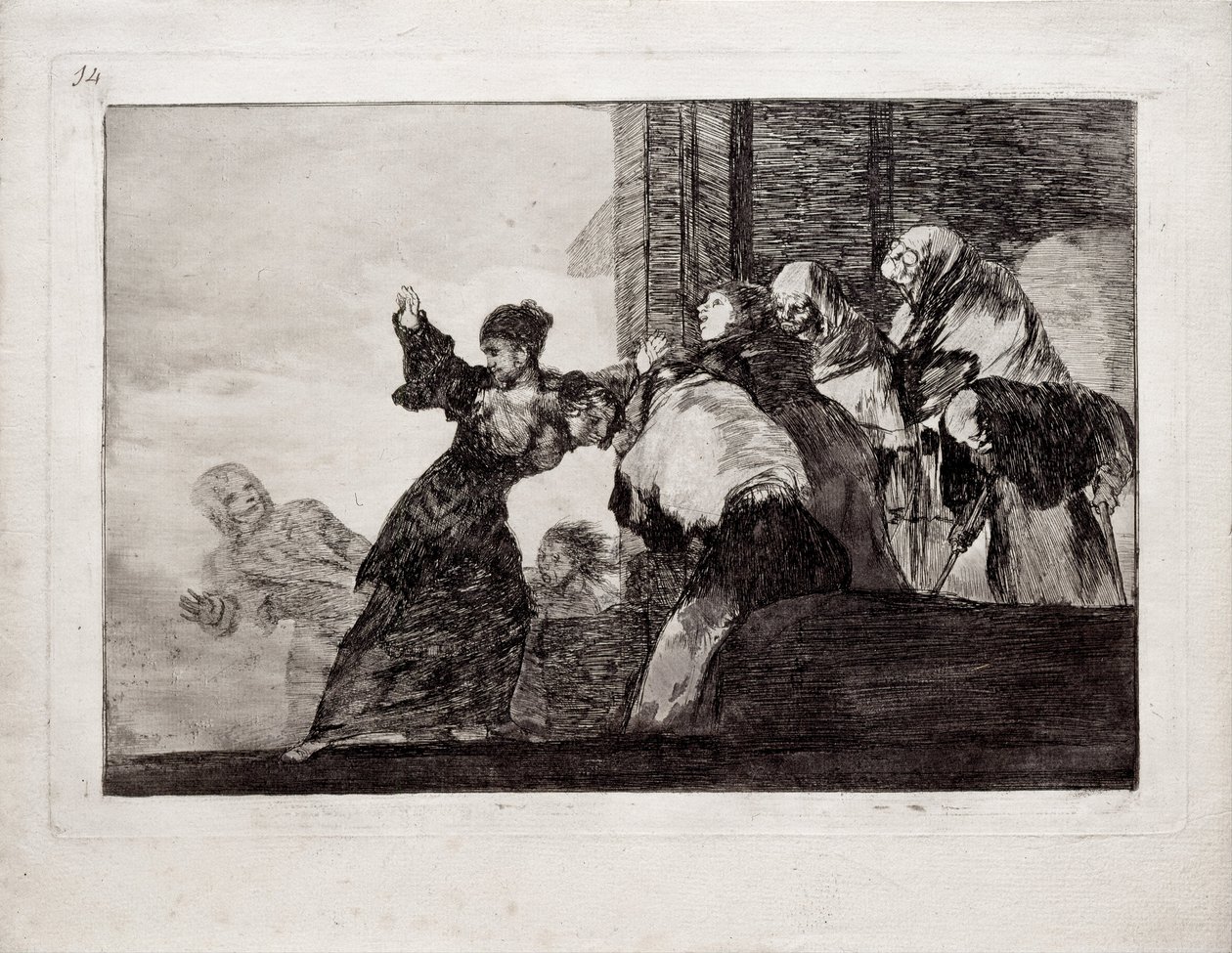 Pobre locura de la serie Los Disparates, 1815-1819 de Francisco de Goya