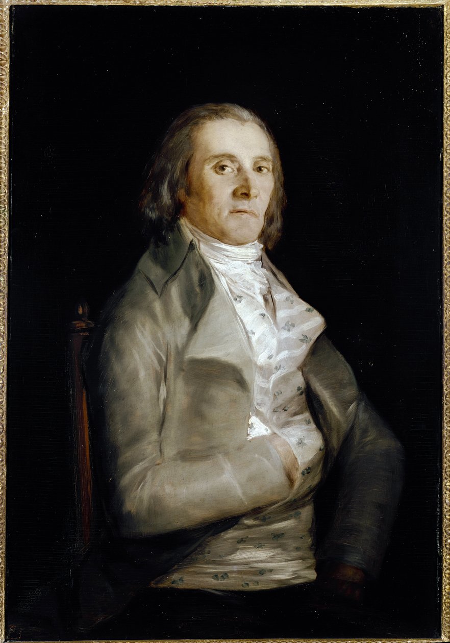 Retrato de Don Andrés del Peral (activo 1770-1820) pintor decorador de Francisco de Goya