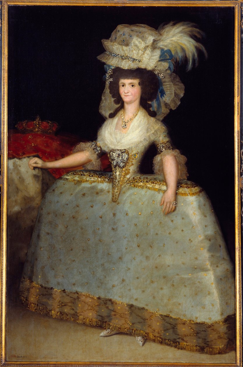 Retrato de la Reina de España María Luisa (1751-1819), esposa de Carlos IV de Francisco de Goya