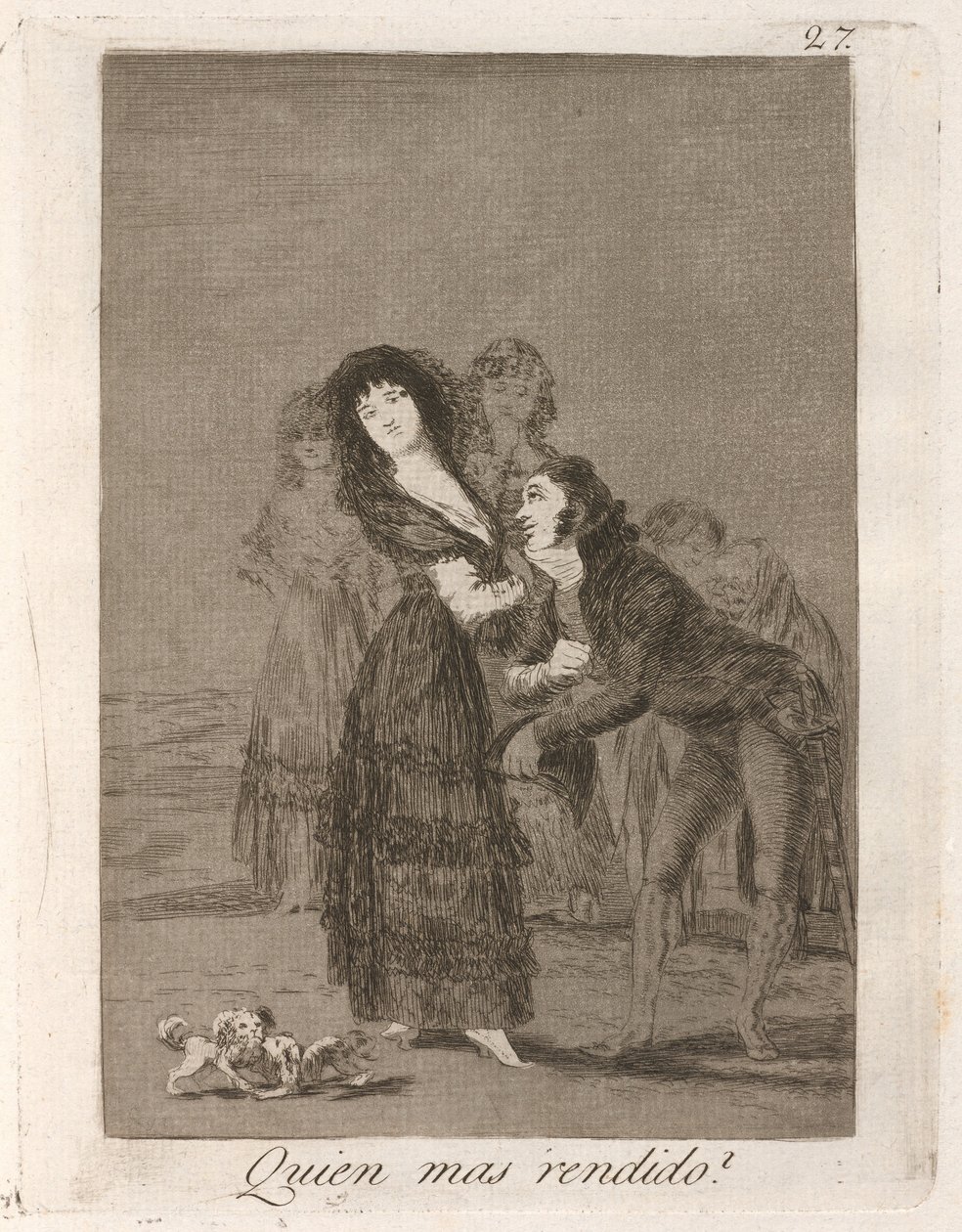 ¿Quién más rendido? de Francisco de Goya
