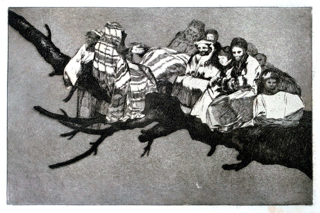 Sueño ridículo, 1819-1823 de Francisco de Goya