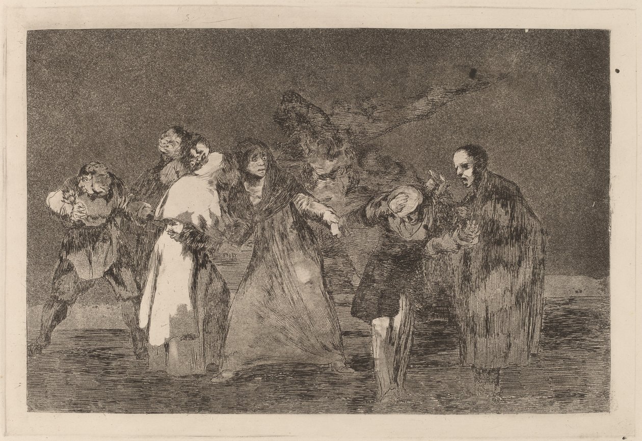 Sanan cuchilladas mas no malas palabras de Francisco de Goya