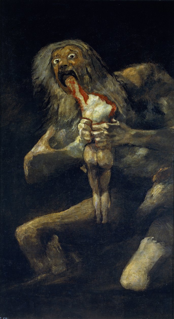 Saturno devorando a su hijo de Francisco de Goya